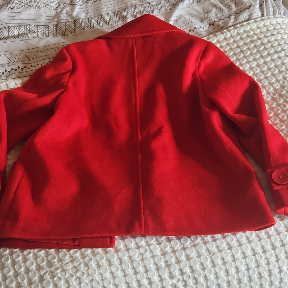Classic Red Jacket Peacoat Small - Picture 4 of 4